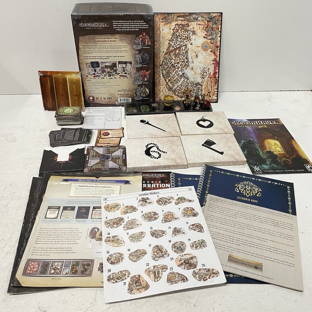 Gloomhaven: Jaws of the Lion Campaign Game NO TOPPER, UNCHECKED